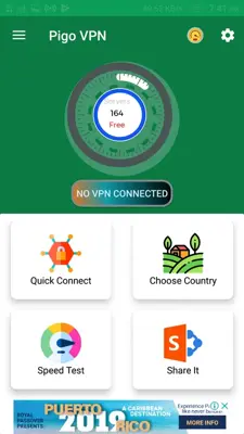 Pigo - Master Unlimited VPN Admob Earning android App screenshot 2